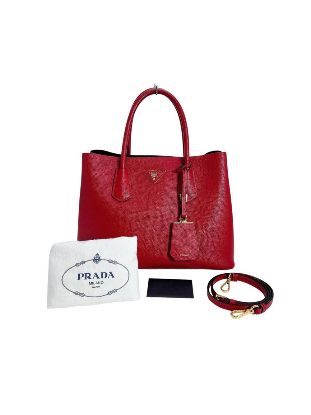 Prada Cuir Double Tote Saffiano Leather #341446P16B